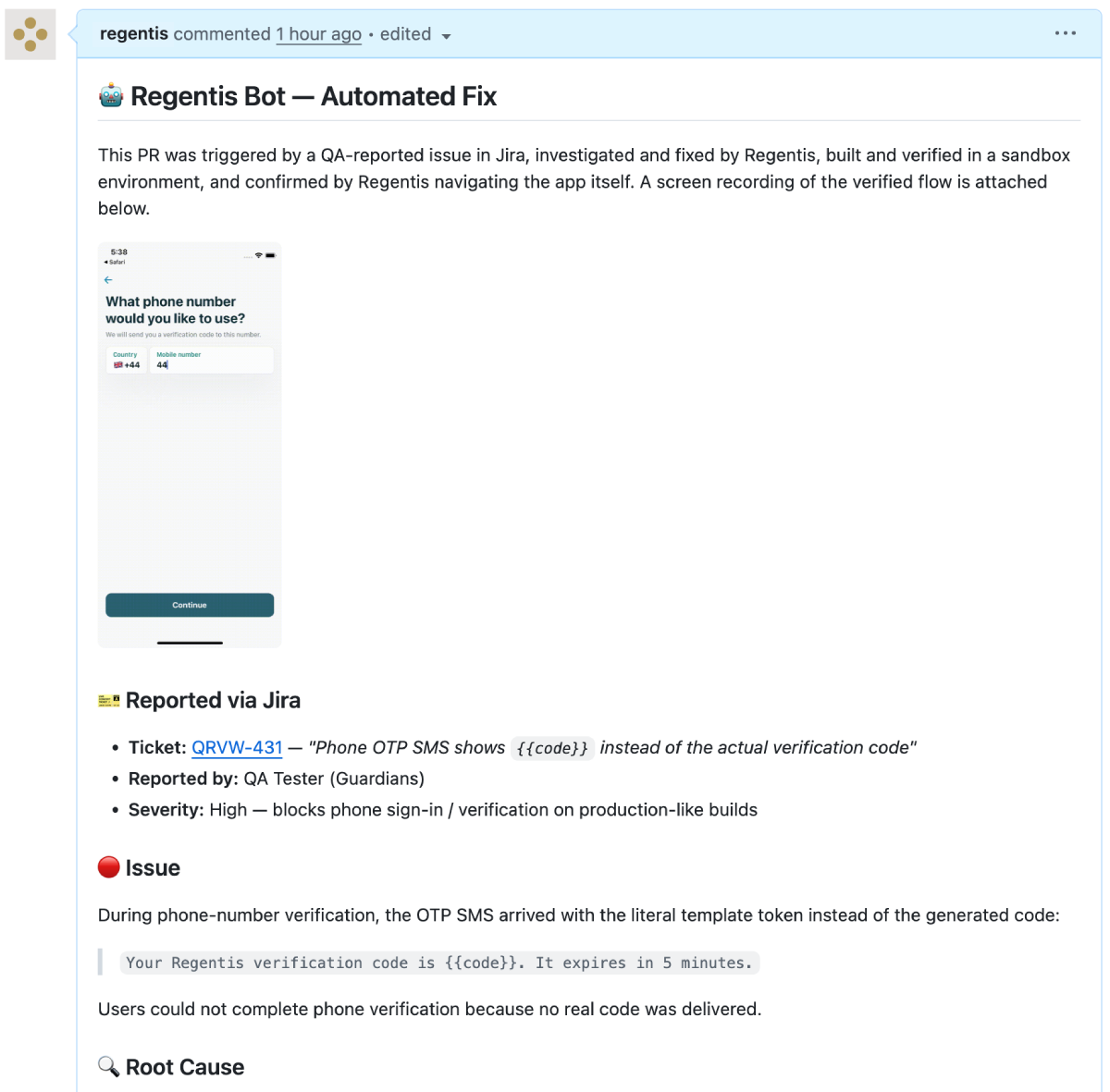 Grounded pull request